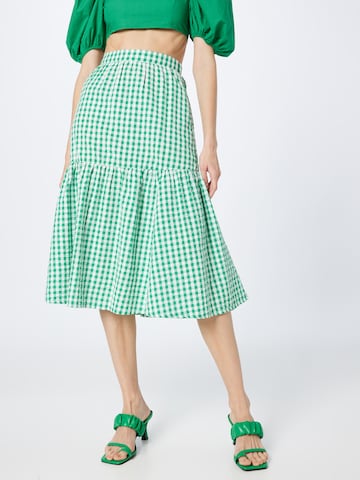 Monki Skirt in Green: front