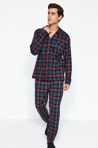 Trendyol Pyjamas lång i blå