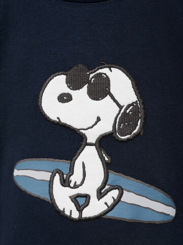 Tricou 'SNTABLE' de la MANGO KIDS pe albastru