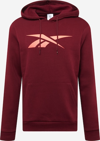 Reebok Sport - Sweatshirt de desporto em vermelho: frente