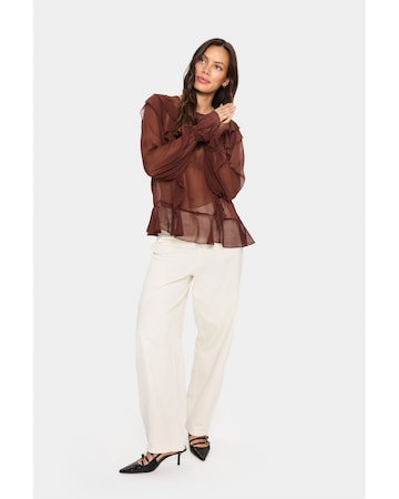 SAINT TROPEZ Blouse 'Labelle' in Brown