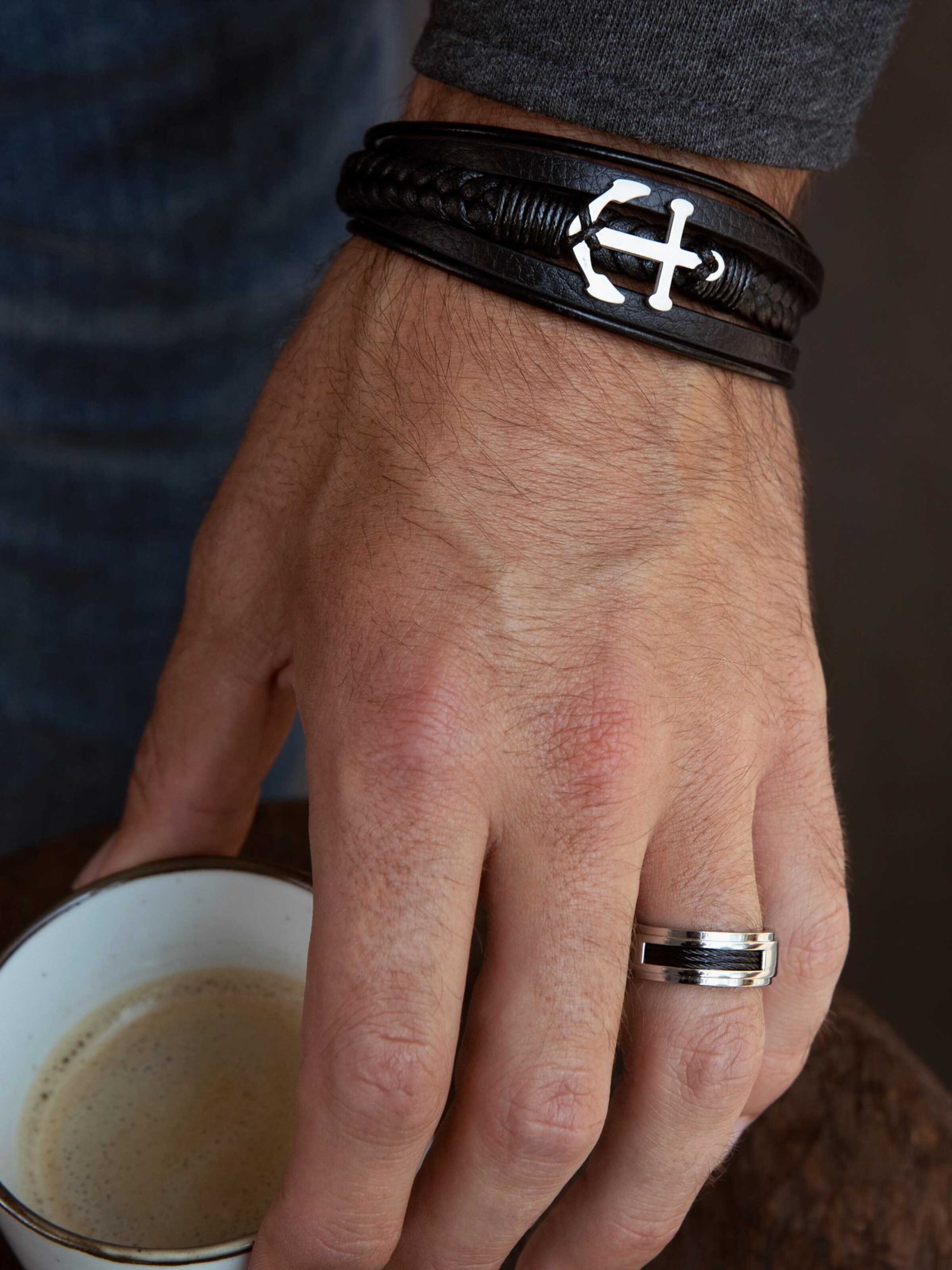 Lucardi Ring in Zilver: voorkant