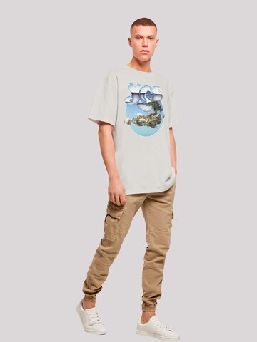 F4NT4STIC Shirt 'YES Chrome Island' in Grijs