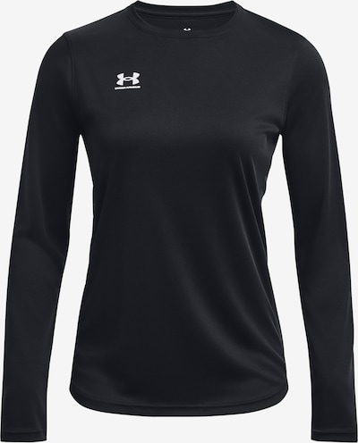 UNDER ARMOUR Functioneel shirt 'Challenger' in de kleur Zwart / Wit, Productweergave