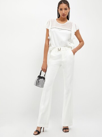 Regular Pantalon à plis Liu Jo en blanc