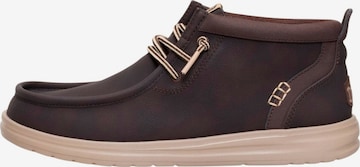 HEY DUDE Chukka Boots 'Wally Mid GripR Classic' in Brown: front