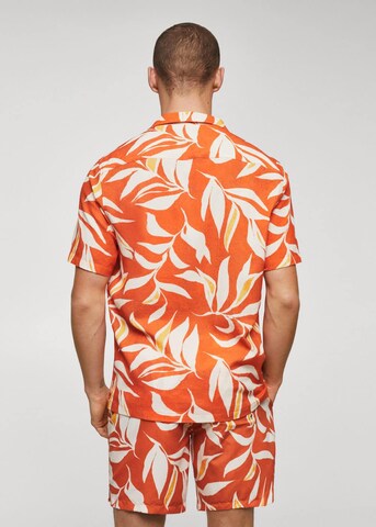 MANGO MAN Regular fit Shirt 'Pau' in Oranje