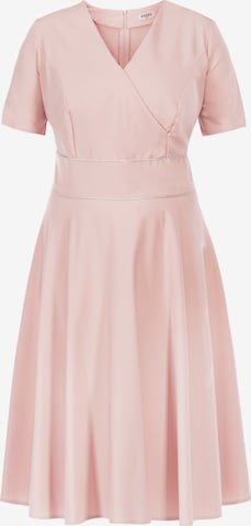 Robe de cocktail ' DONKA ' Karko en rose : devant