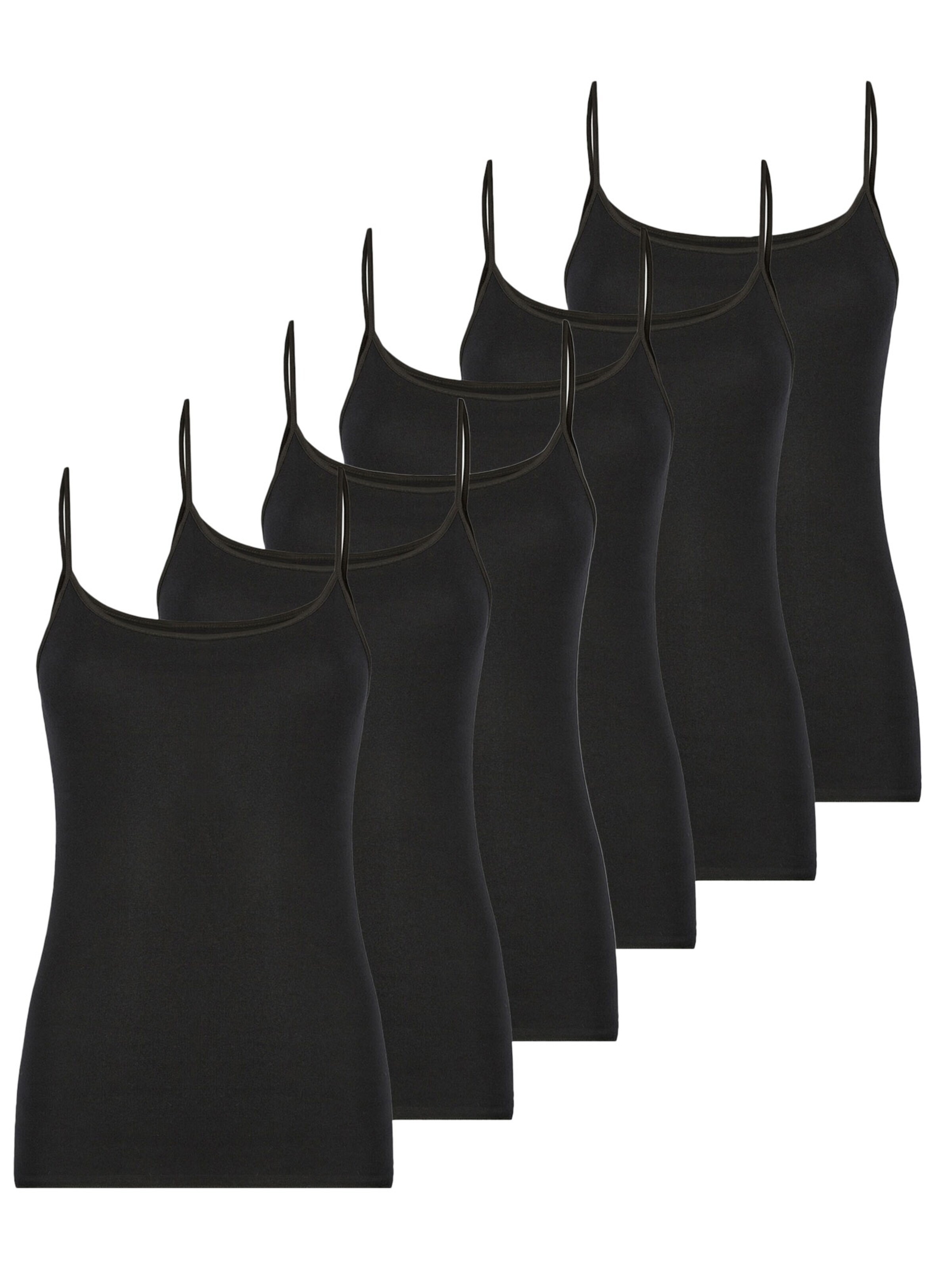 Nina von C. Undershirt 'Fine Cotton' in Black: front