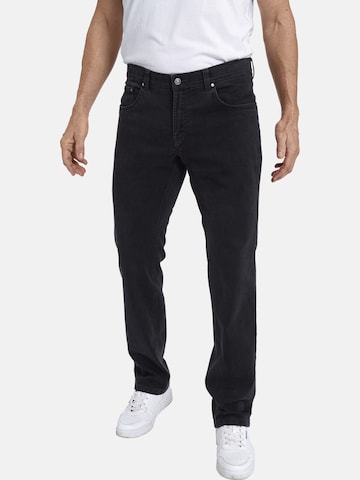 Jan Vanderstorm Loose fit Jeans ' Okko ' in Black: front