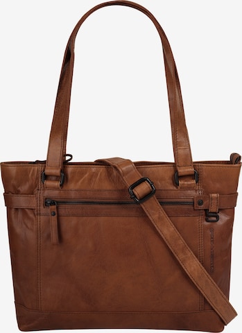 Cabas Spikes & Sparrow en marron : devant