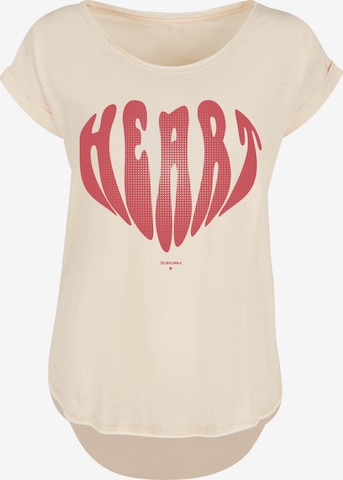 F4NT4STIC Shirt 'Valentinstag Herz' in Beige: Vorderseite