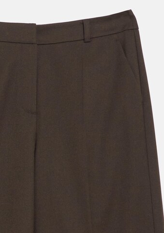 COMMA Wide Leg Hose in Braun: Vorderseite