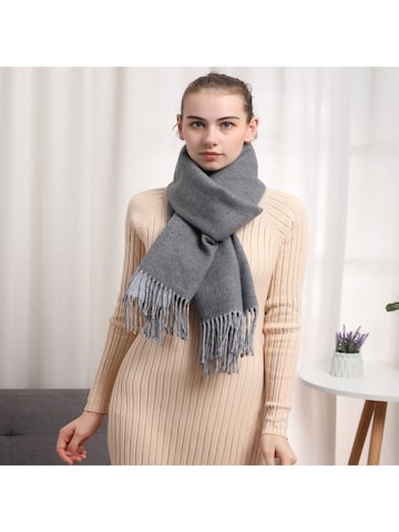 alberto cabale Scarf 'Recto-Verso' in Grey: front
