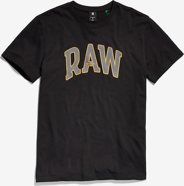 G-Star RAW Shirt 'University' in Zwart: voorkant