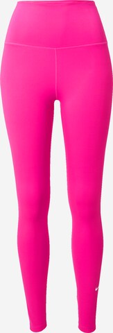 NIKE Sportovní kalhoty 'One' – pink: přední strana