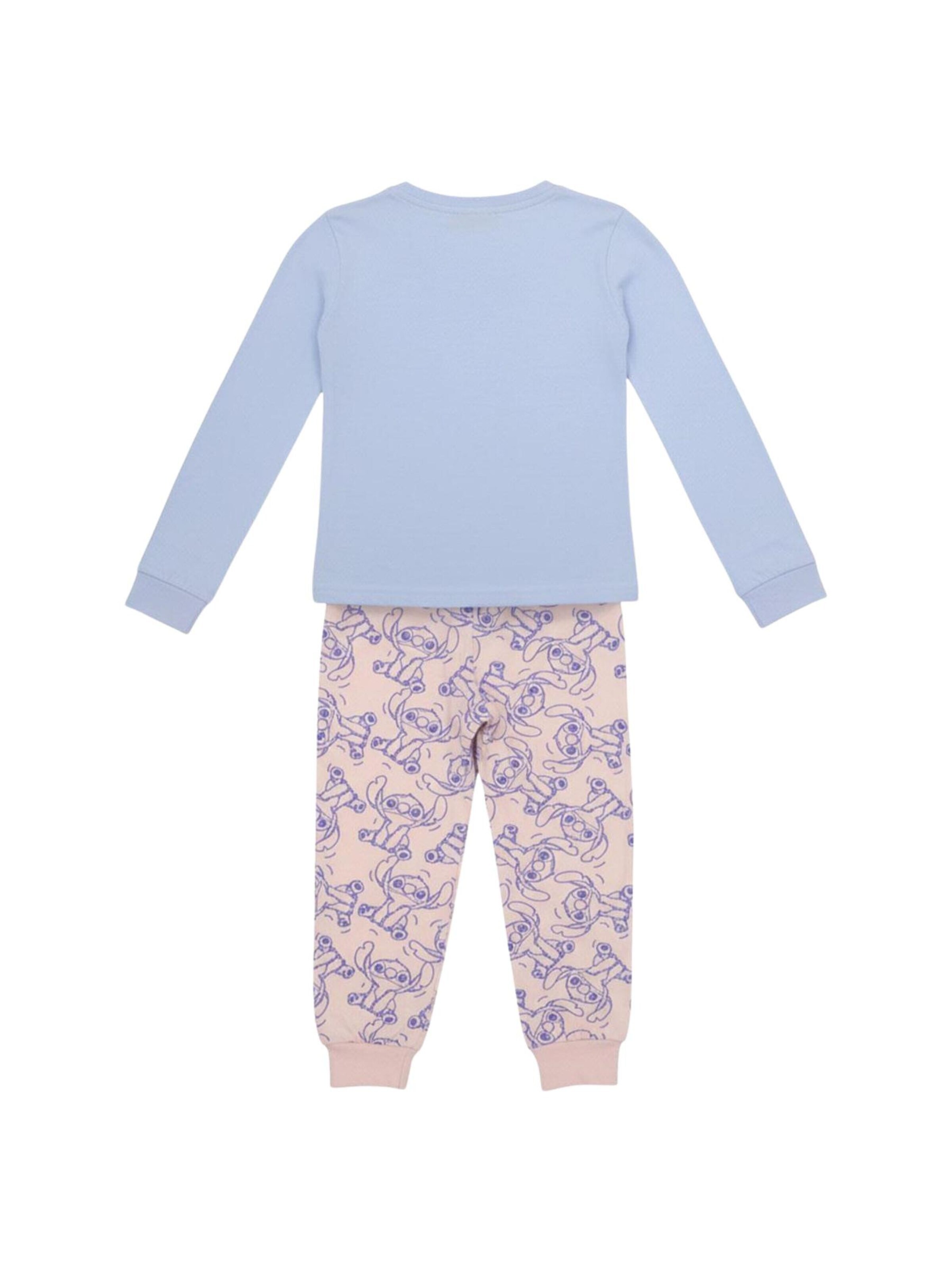 Cerdá Pajamas 'Kinder Langarm-Pyjama Single Jersey – Stitch' in Blue