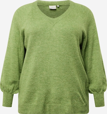 žalia ONLY Carmakoma Megztinis 'JADE': priekis