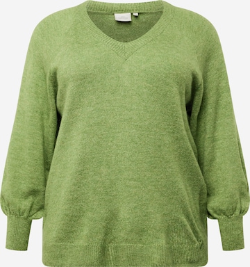 ONLY Carmakoma Pullover 'JADE' in Grün: predná strana