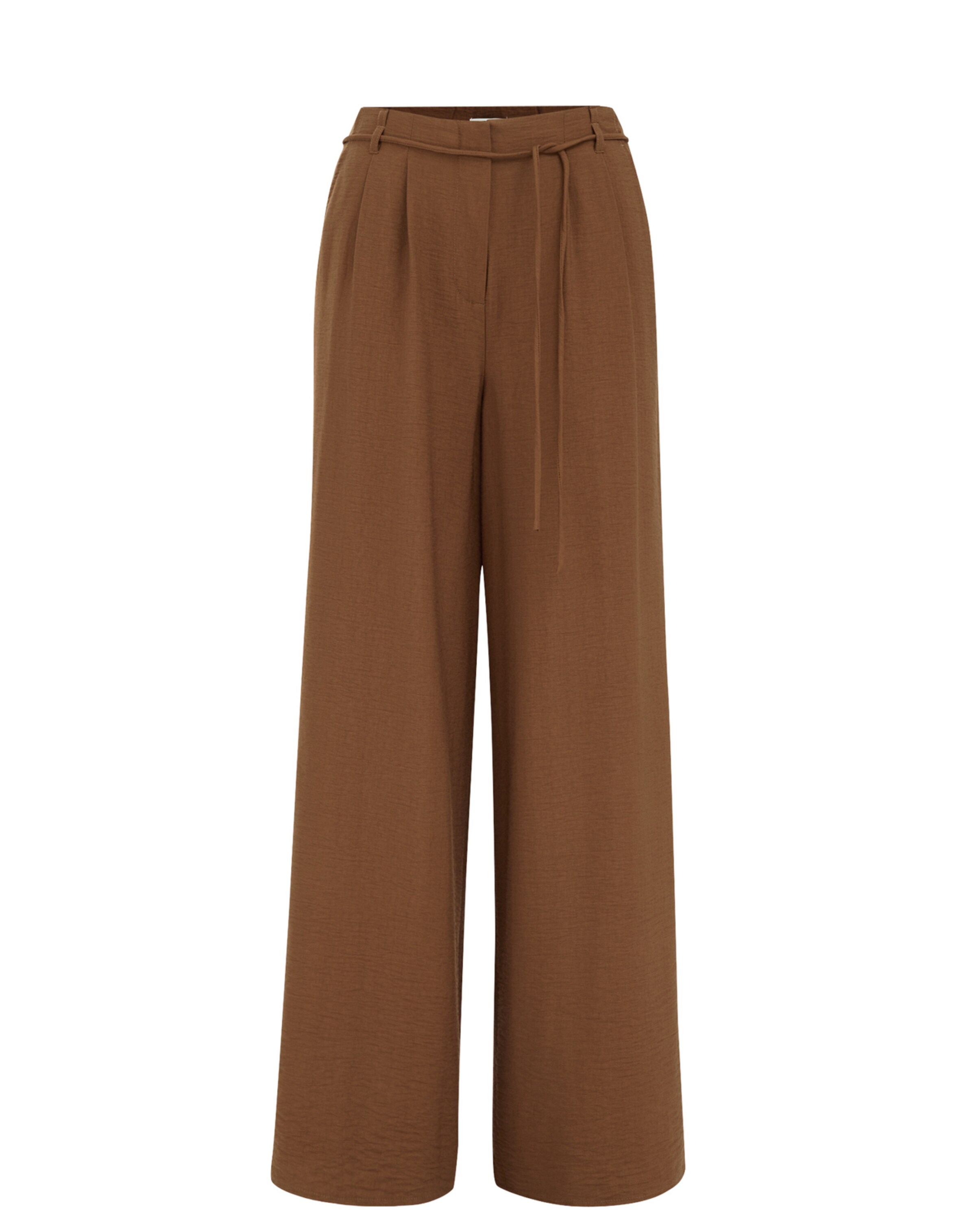 WE Fashion Szabványos Nadrág - barna: elől