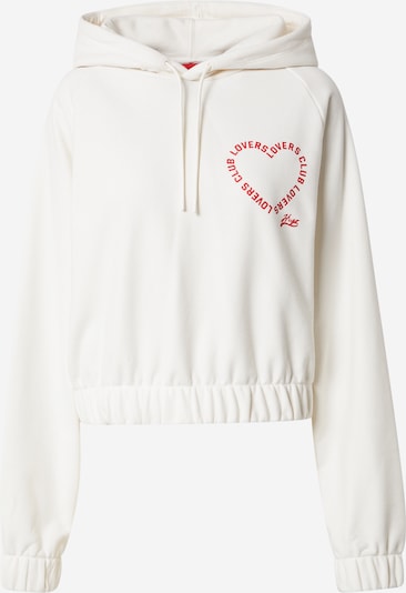 HUGO Sweatshirt 'Dionegia' in rot / weiß, Produktansicht
