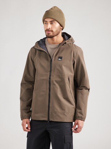 Giacca per outdoor 'TERRAVIEW' di JACK WOLFSKIN in marrone: frontale