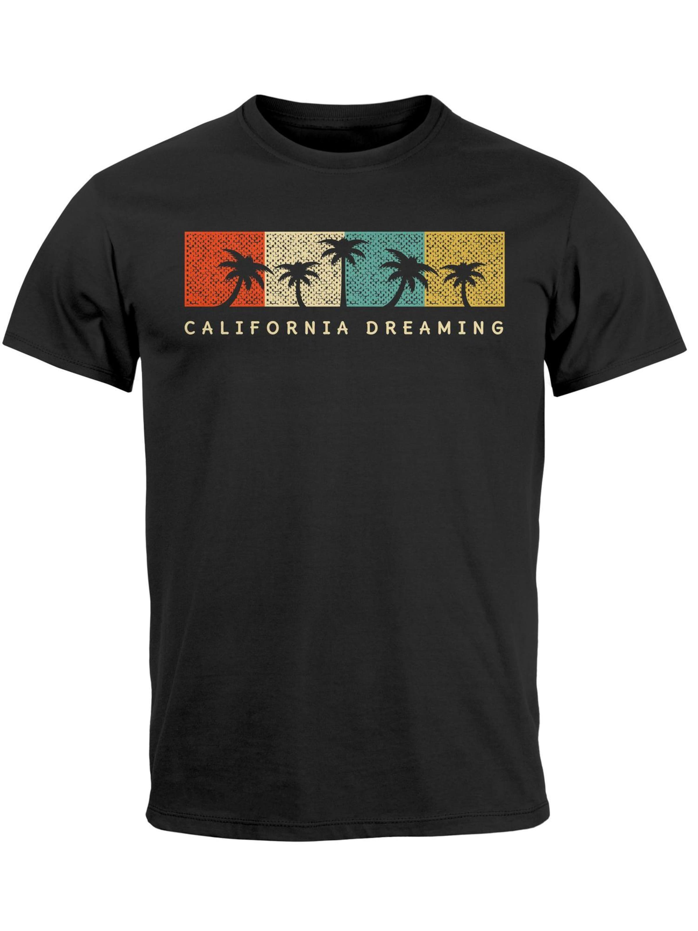 Neverless Shirt 'California Dreaming' in Black: front