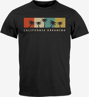 Neverless Shirt 'California Dreaming' in Black: front