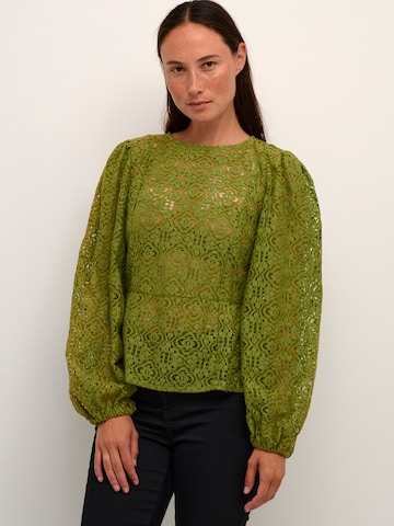 Kaffe Blouse 'Theodora' in Groen: voorkant