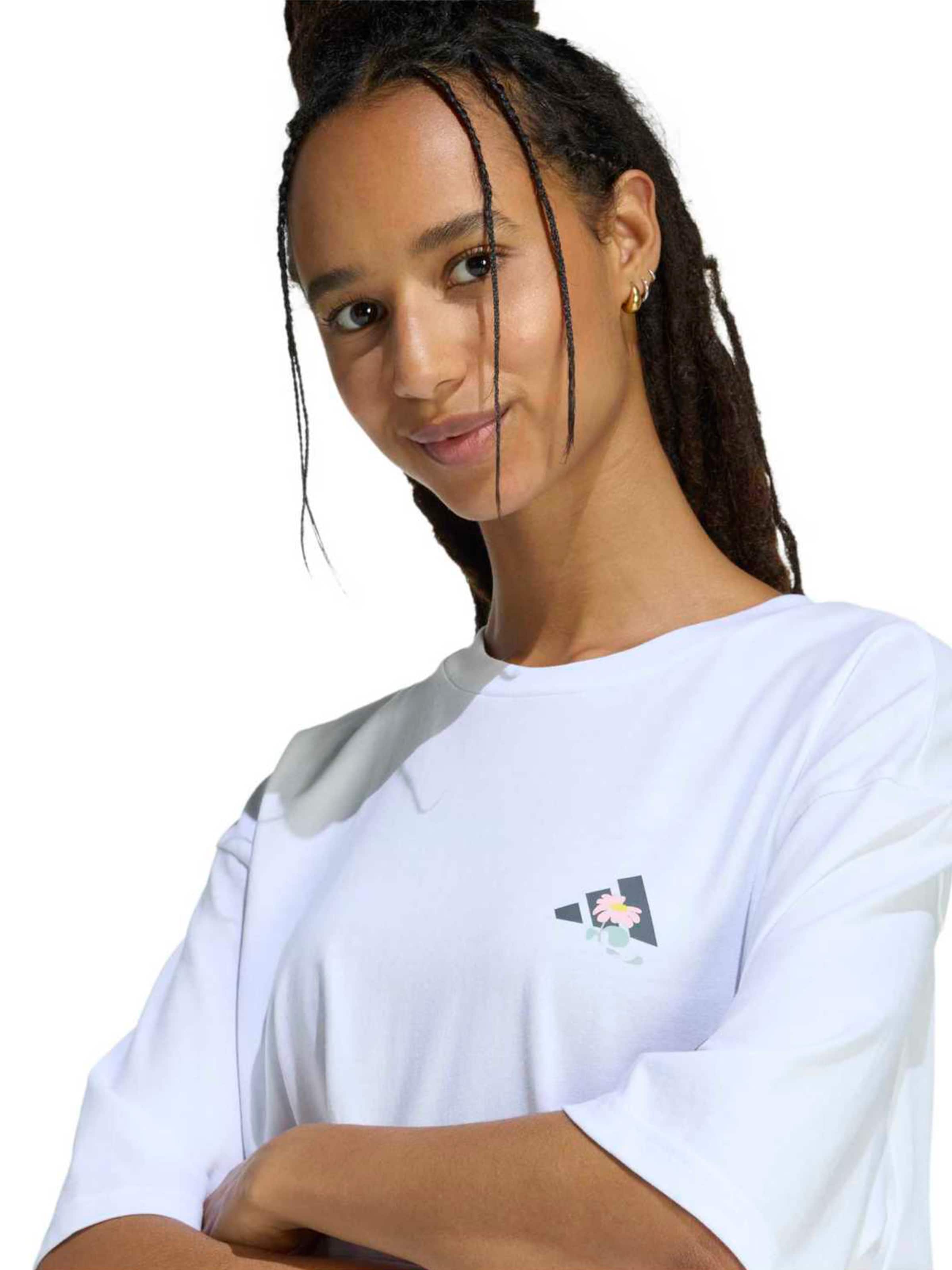 ADIDAS SPORTSWEAR Funktsionaalne särk 'SOFT SIDE', värv valge