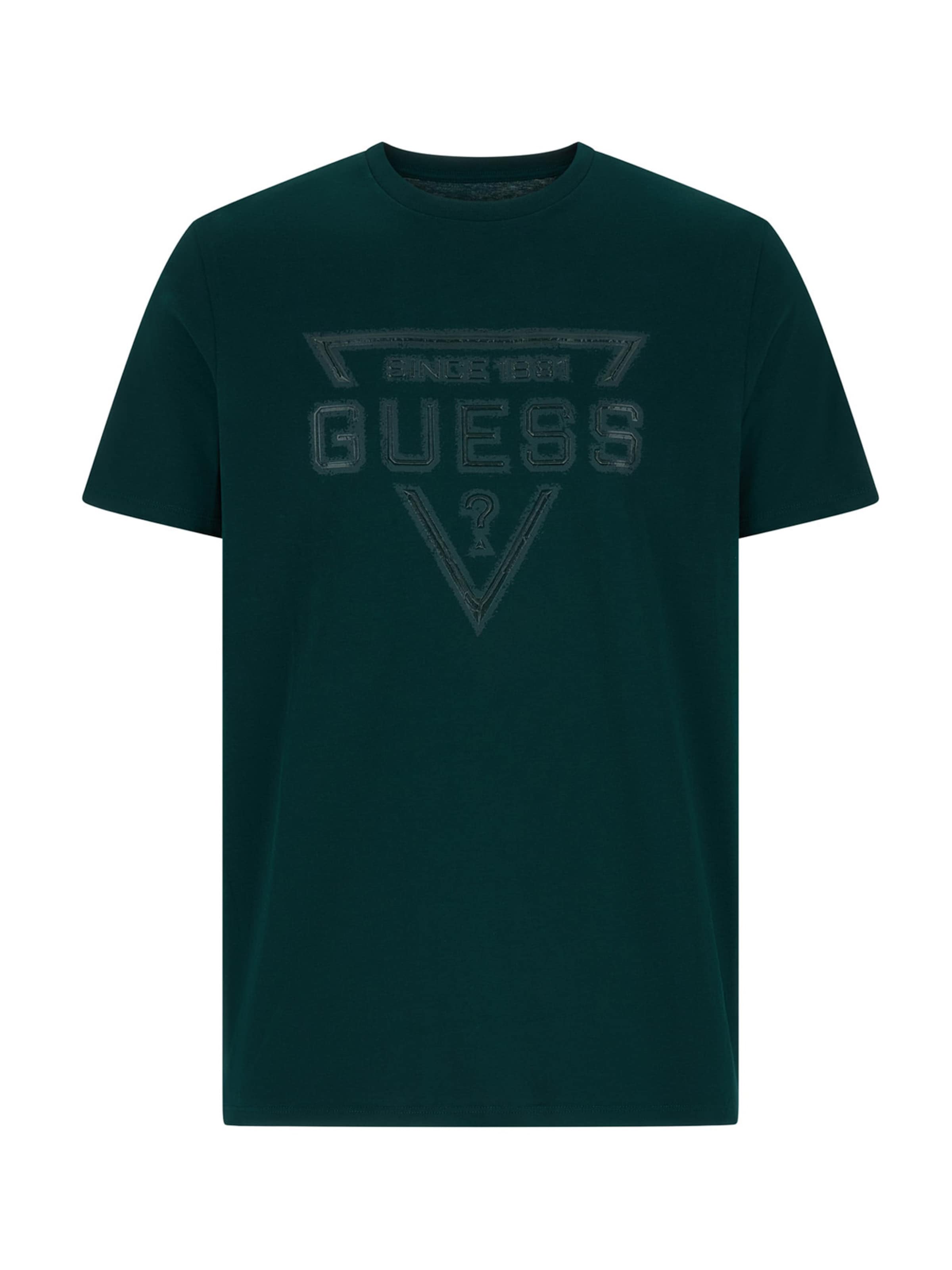 GUESS - Camiseta en verde: frente