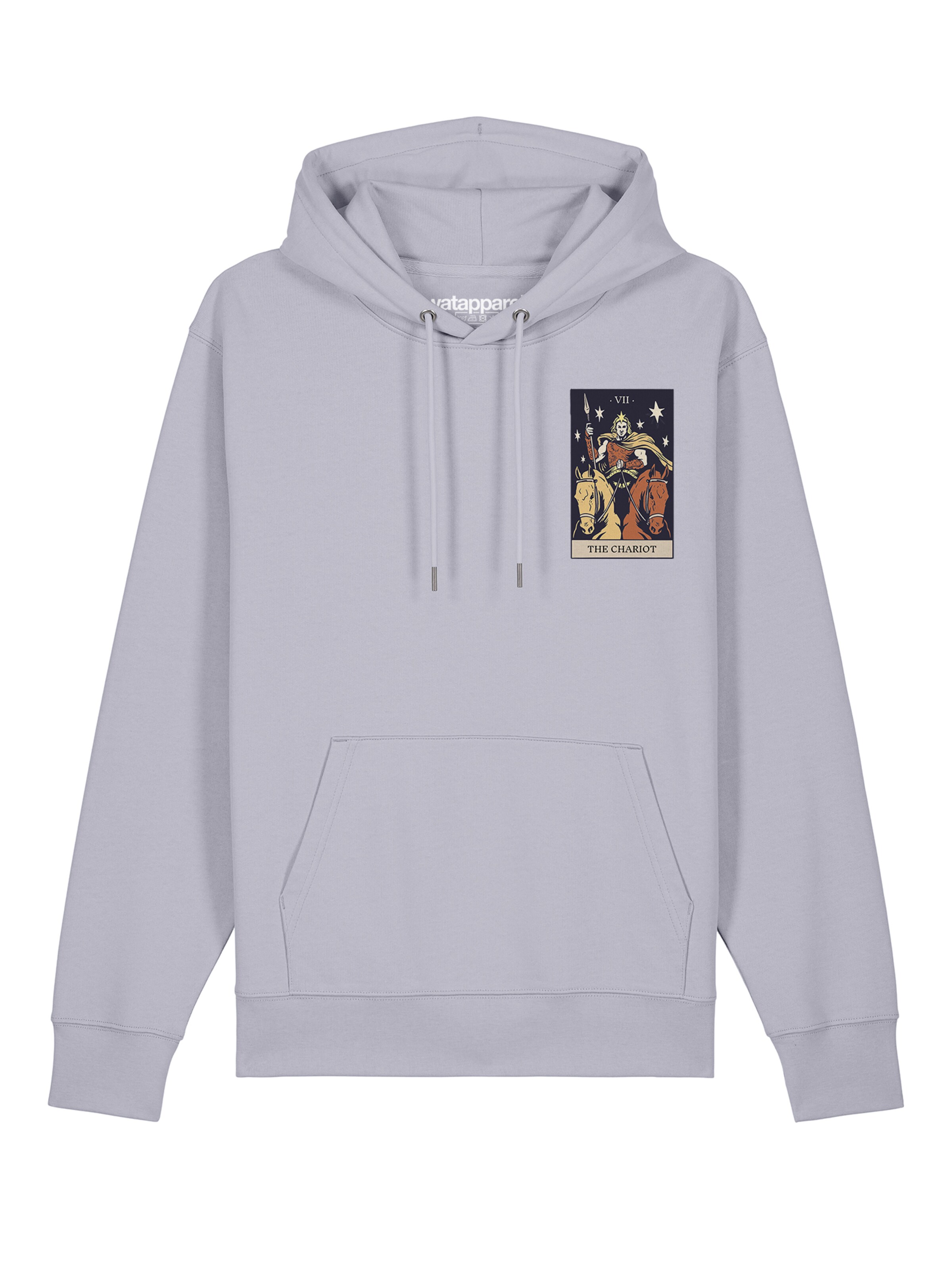 Sweat-shirt ' Tarot The Chariot ' Watapparel en violet : devant