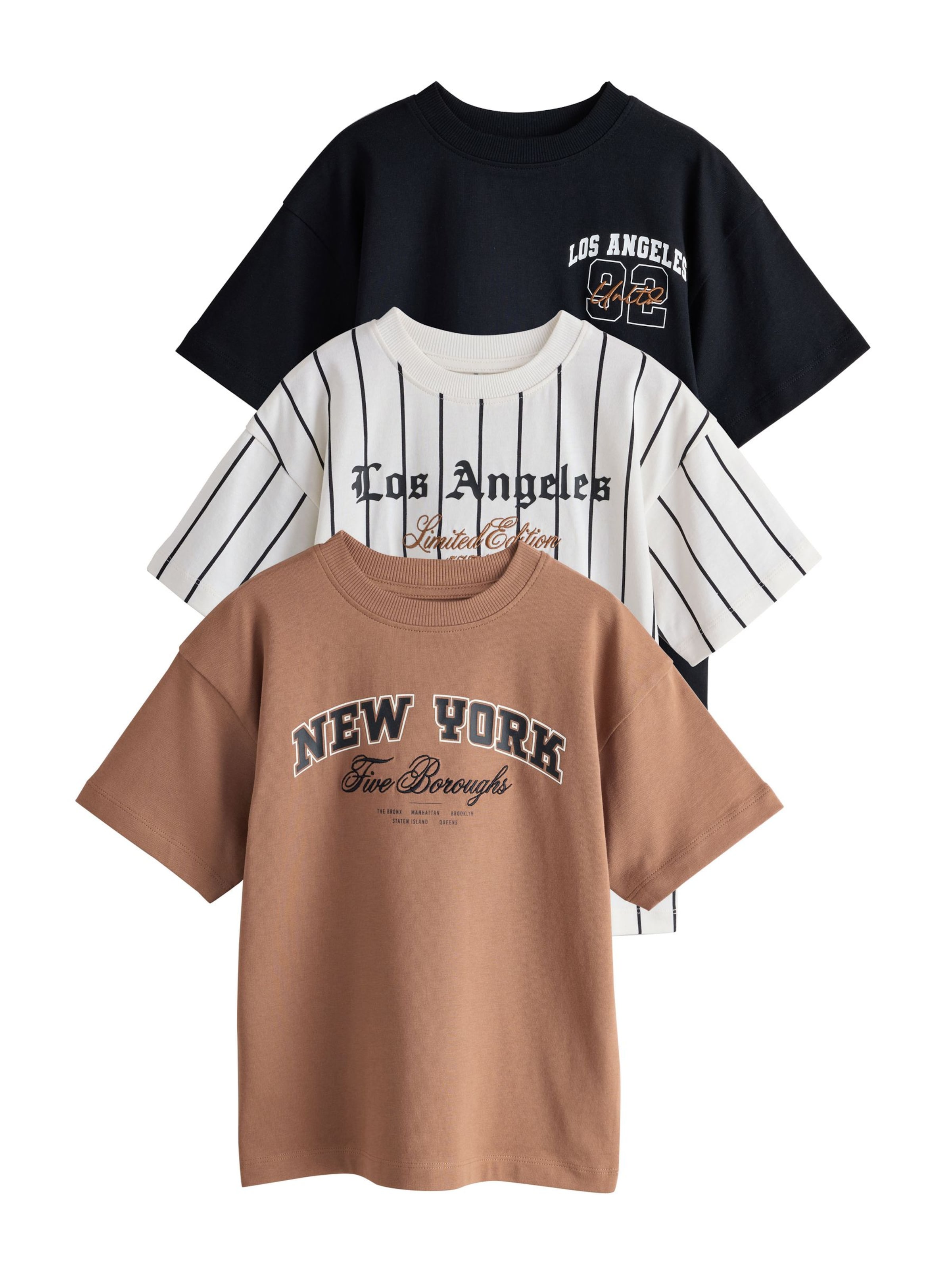 Next Shirt in 122 in Cream / Brown / Black, Item view