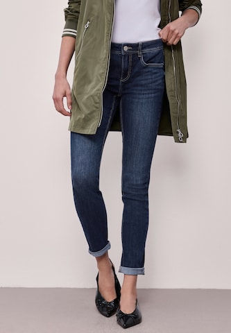 STREET ONE Slimfit Jeans in Blau