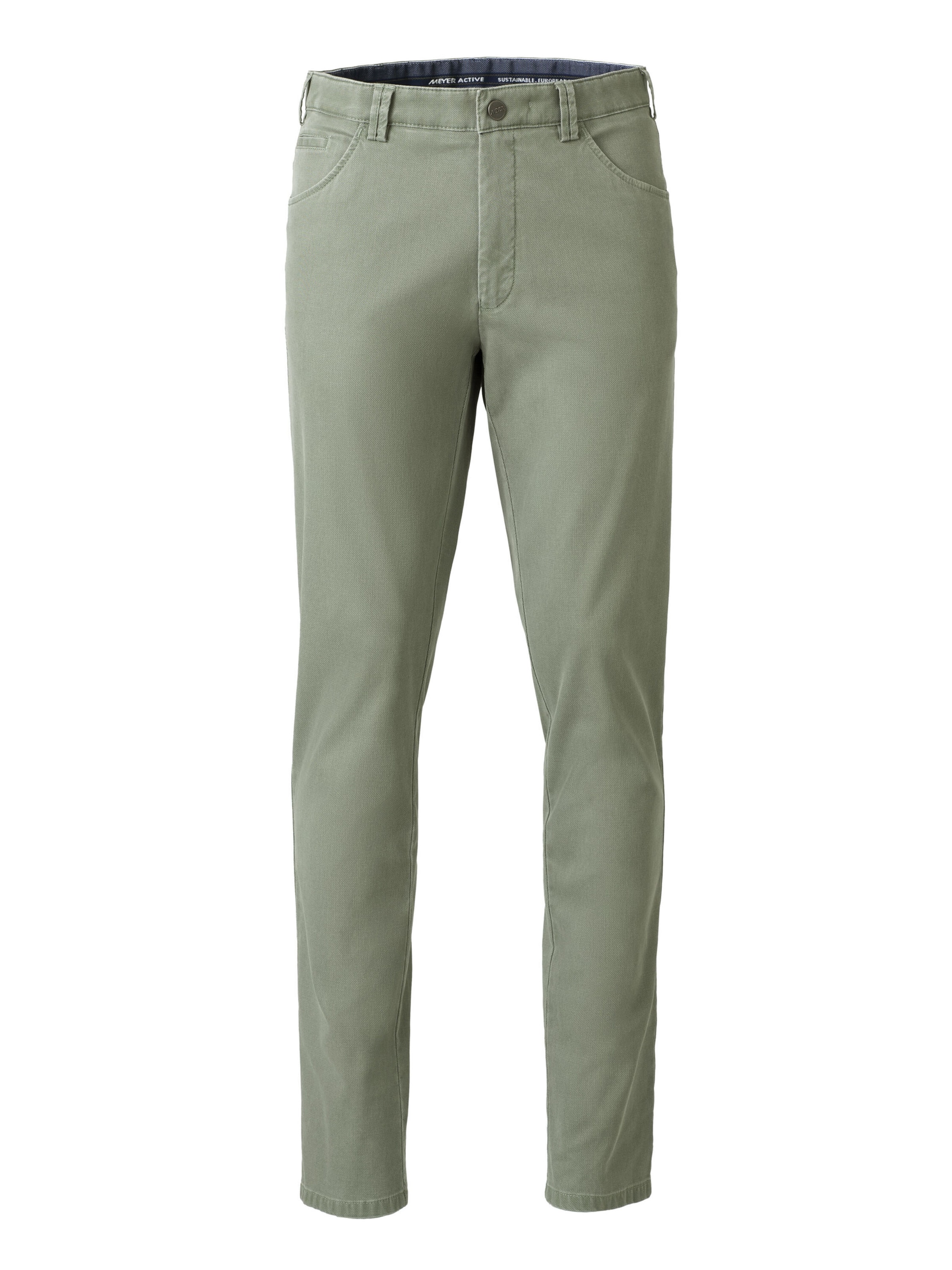 Regular Pantalon chino 'Dublin' MEYER en vert : devant