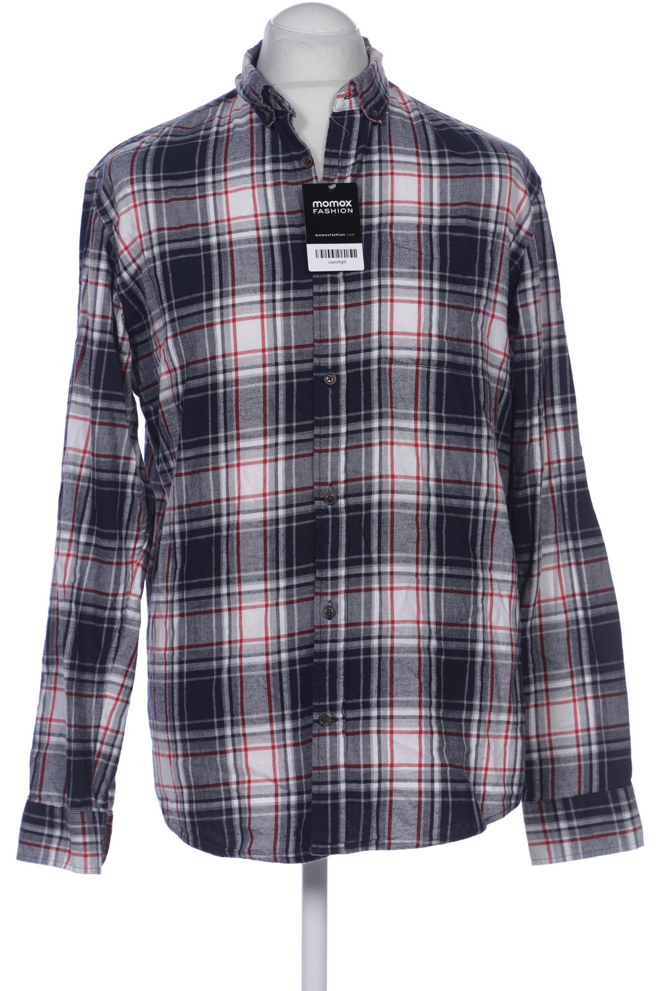 JACK & JONES Button Up Shirt in L in Blue: front