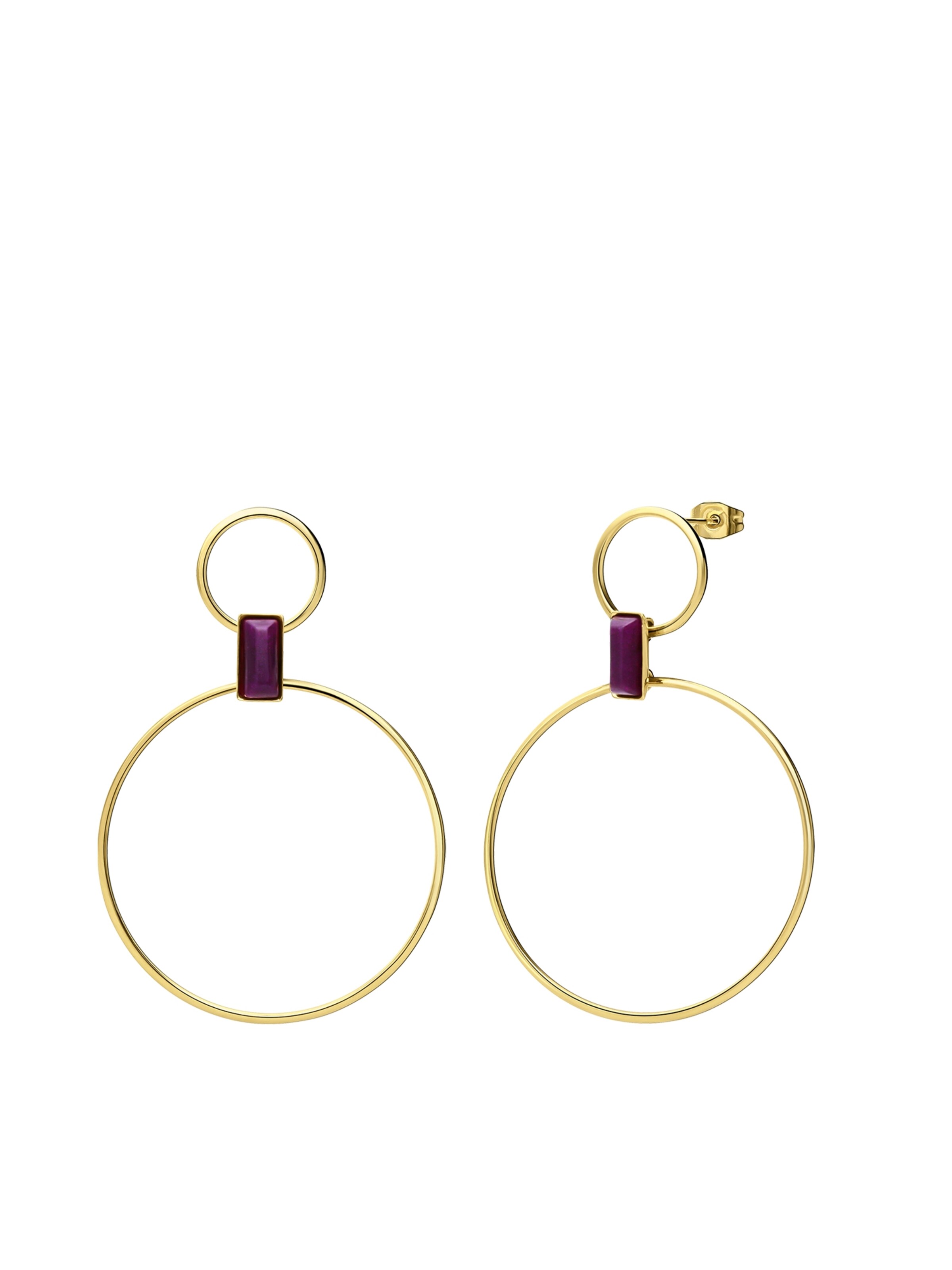 Lucardi Oorbellen in Goud: voorkant