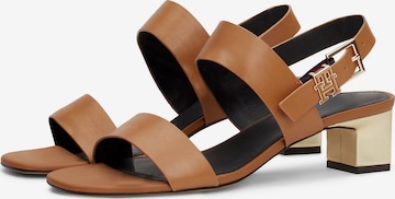 TOMMY HILFIGER Strap Sandals in Brown