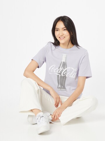 ONLY T-Shirt 'COCA COLA' in Lila