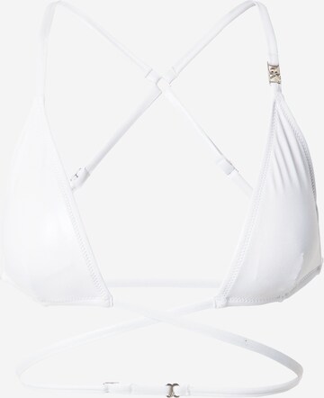 Calvin Klein Swimwear Triangel Bikinioverdel i hvid: forside