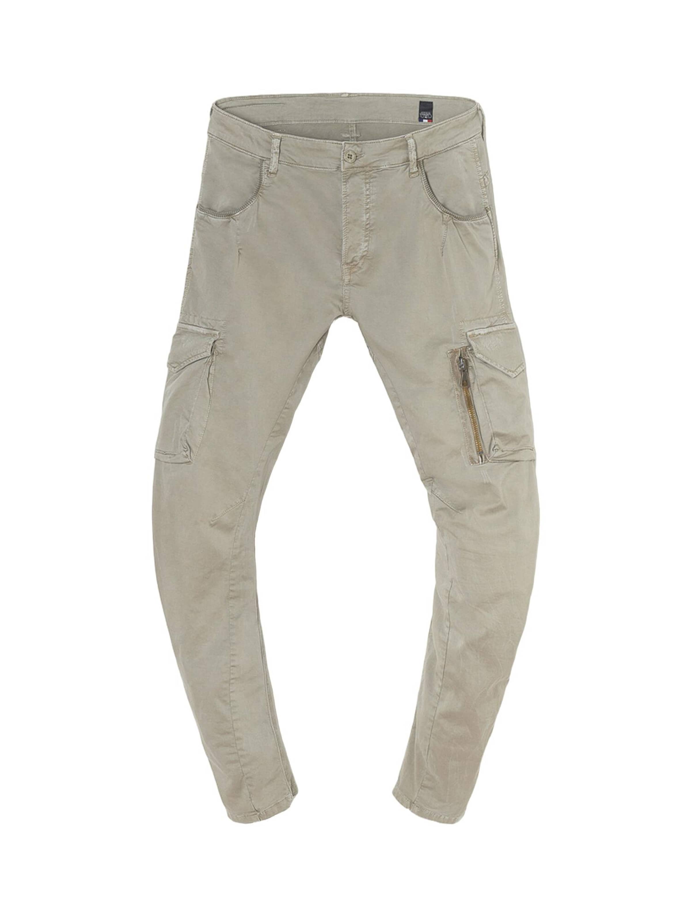 Effilé Pantalon cargo Le Temps Des Cerises en gris : devant