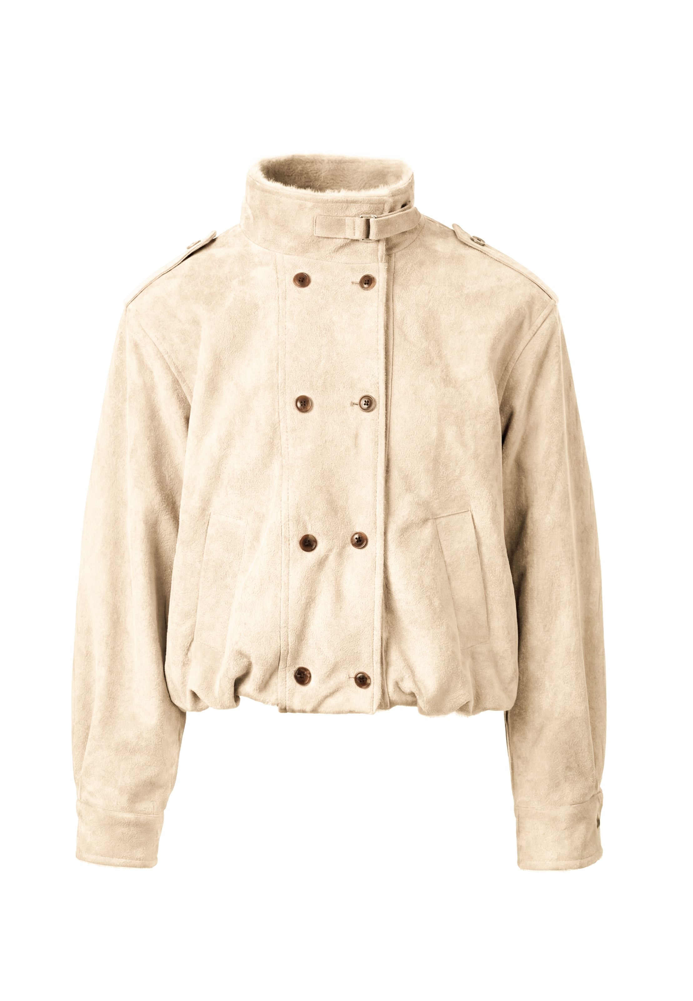 MYMO Between-Season Jacket in Beige: front