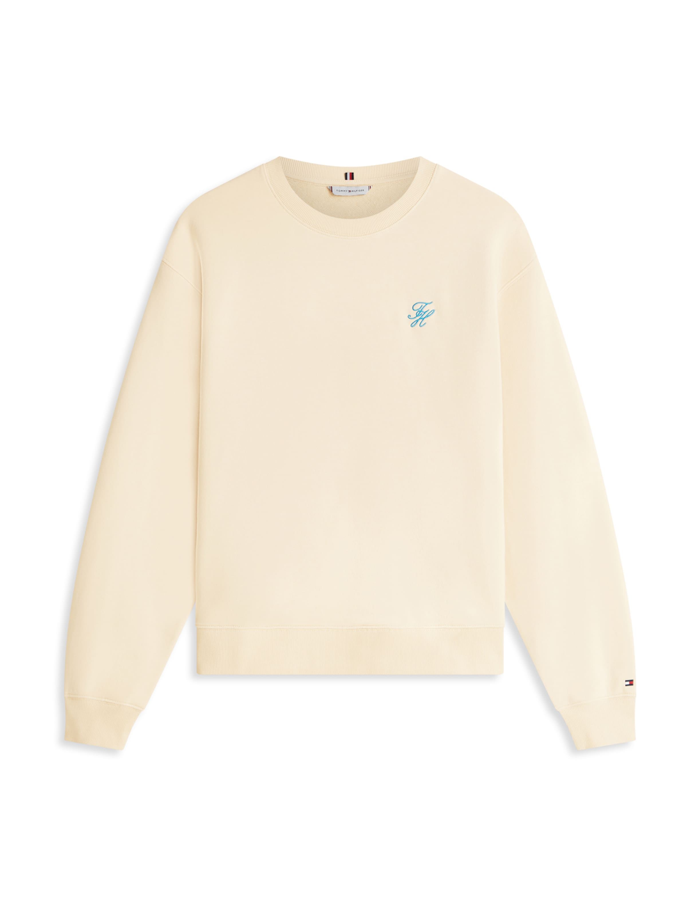 TOMMY HILFIGER Tréning póló - bézs: elől