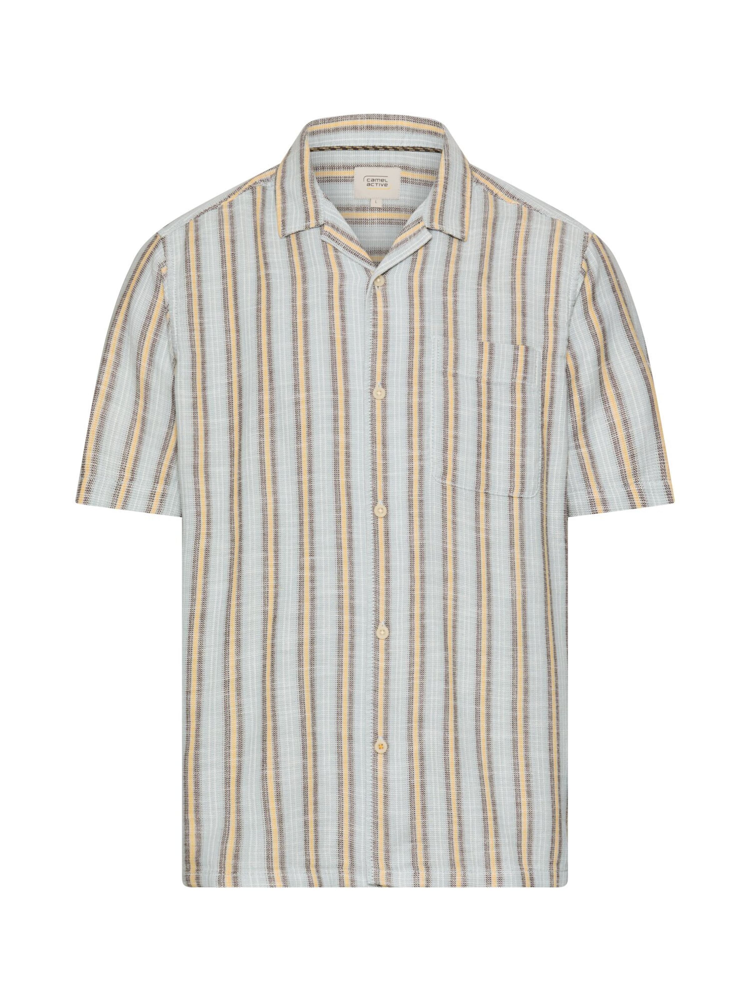 CAMEL ACTIVE Button Up Shirt in Blue: front