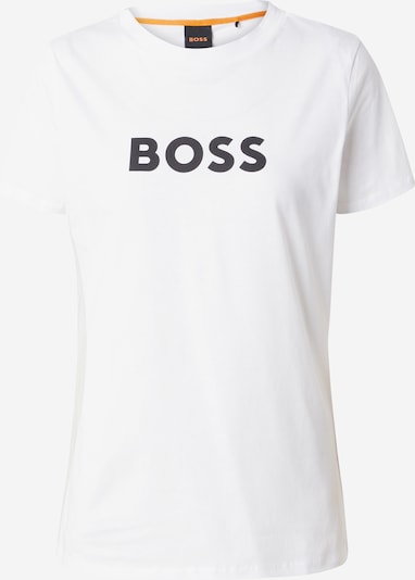 BOSS Orange Shirts 'Elogo 5' i sort / hvid, Produktvisning