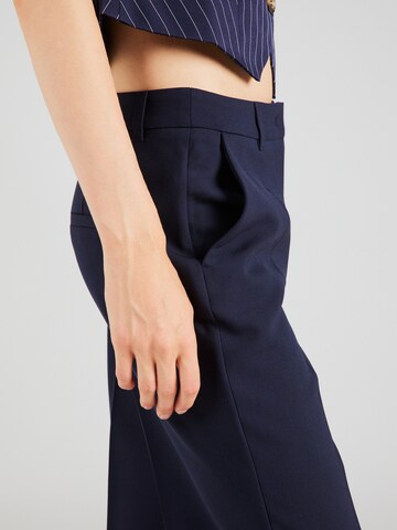 s.Oliver BLACK LABEL Loose fit Trousers with creases in Blue