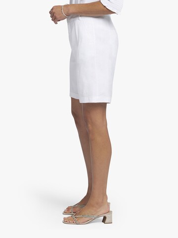 NYDJ Loose fit Pleat-Front Pants in White