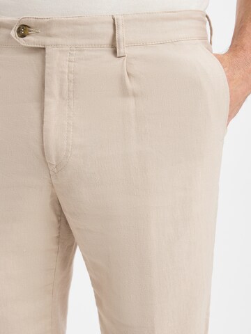 Nils Sundström Regular Bandplooibroek 'Nielson' in Beige