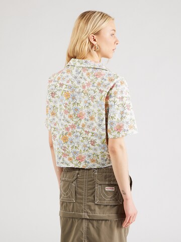 PIECES Bluse 'BLUME' i beige