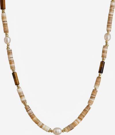 Nemomatheo Kette 'Earthlines' in beige, Produktansicht